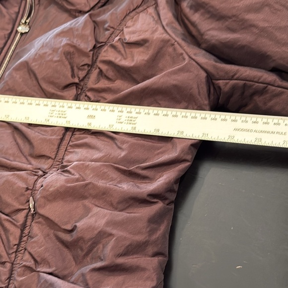 Laundry by Design Iridescent Purple Ruched Winter Jacket Womens XL - Picture 10 of 14